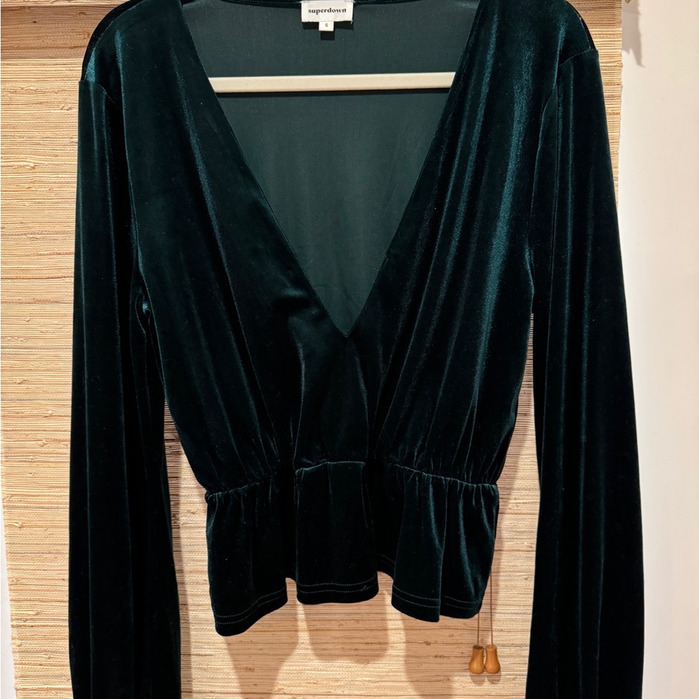 Superdown velvet top